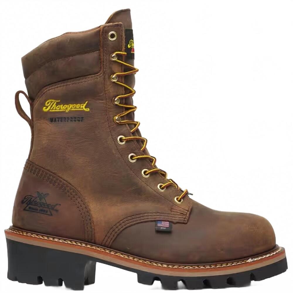 NEW THOROGOOD men's logger series work boots in stud horse